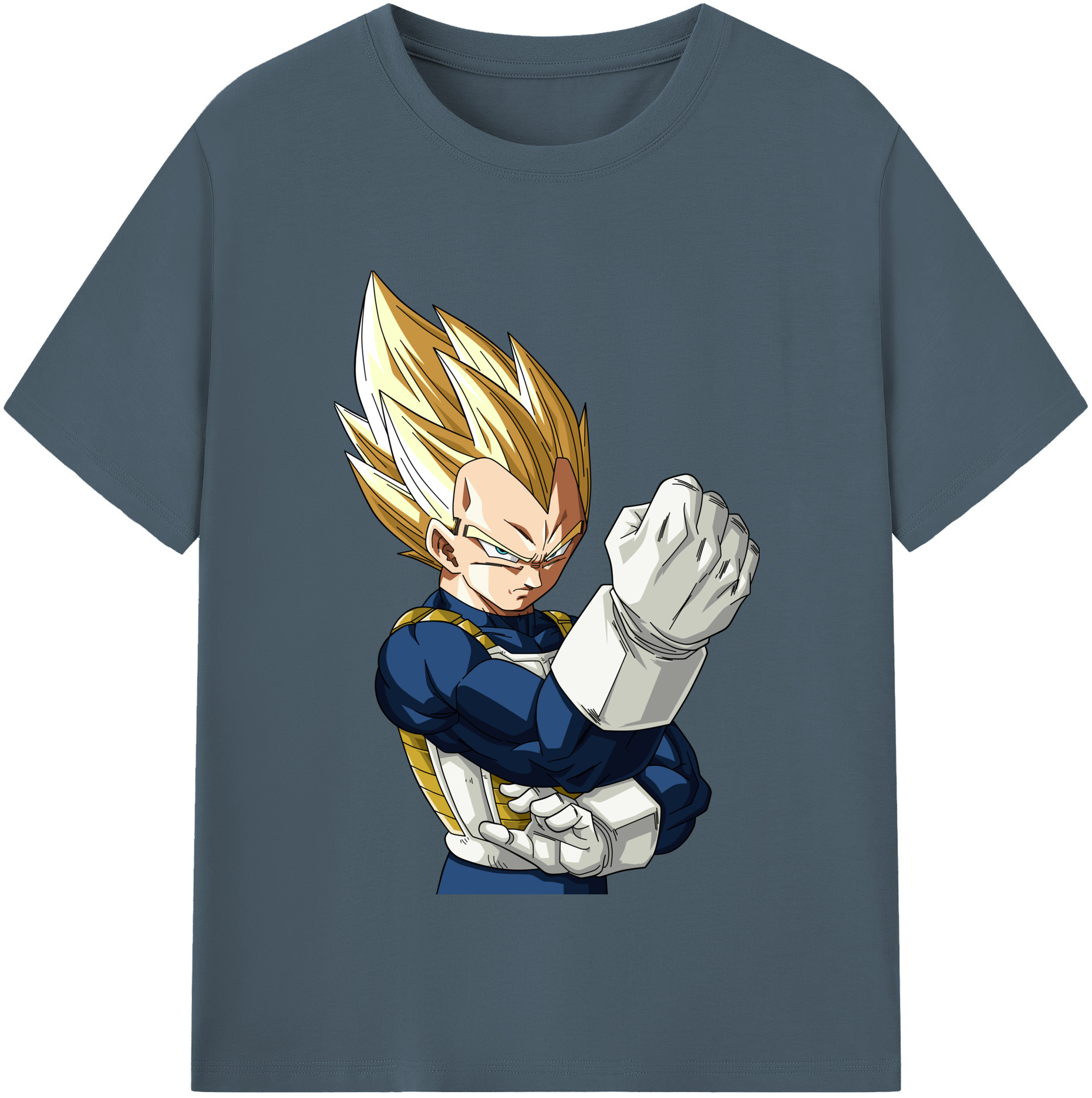 （画像用） ドラゴンボール ベジータ四世（Bejīta Yonsei）DRAGON BALL Vegeta IV 綿100％半袖Tシャツ（フロントプリント）